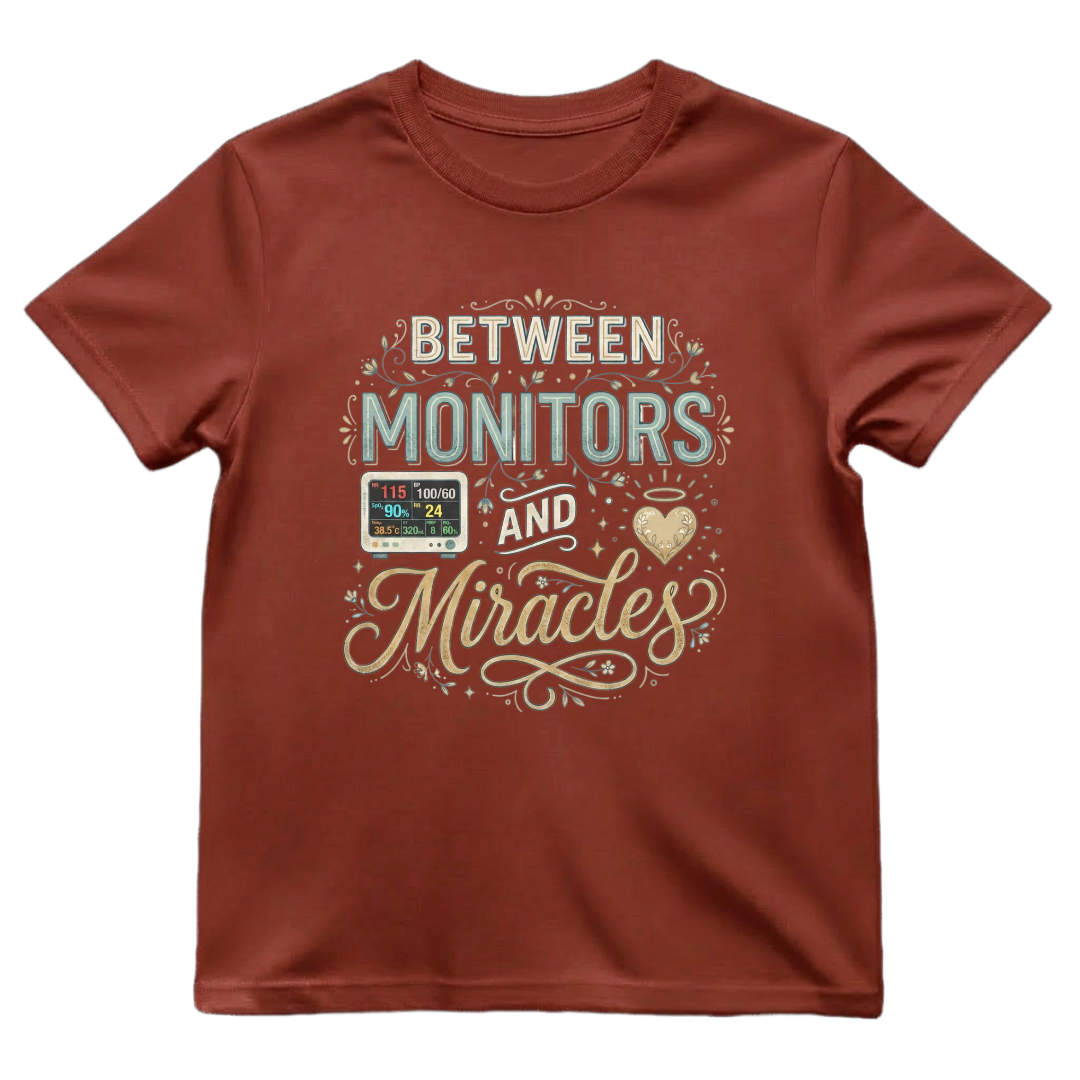 Between Monitors & Miracles Tee