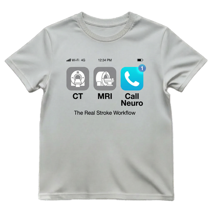 The Real Stroke Workflow Neuro Nurse Shirt