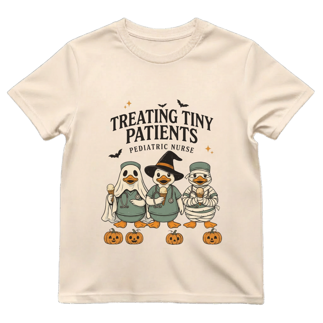 Treating Tiny Patients Peds Nurse Shirt | Cute Pediatric Nurse Halloween Tee