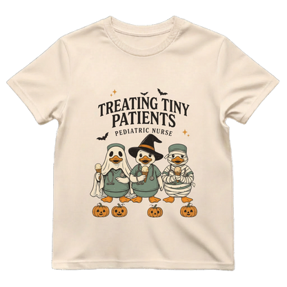 Treating Tiny Patients Peds Nurse Shirt | Cute Pediatric Nurse Halloween Tee