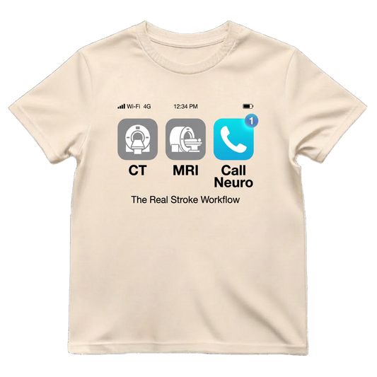 The Real Stroke Workflow Neuro Nurse Shirt