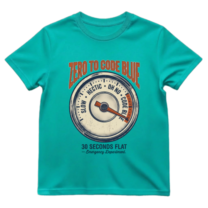 Zero to Code Blue Tee