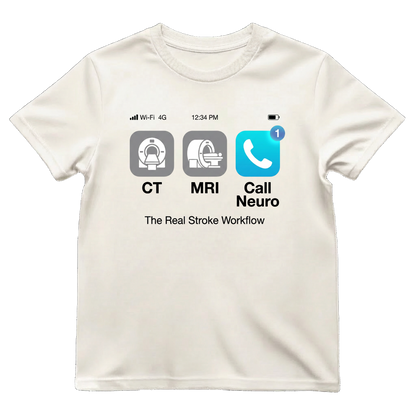 The Real Stroke Workflow Neuro Nurse Shirt