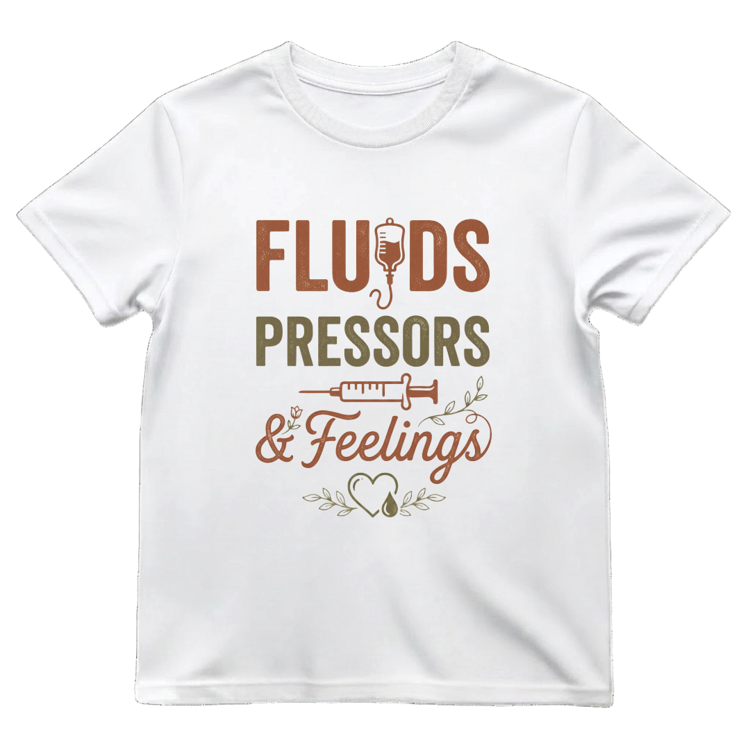 Fluids, Pressors & Feelings Nurse Tee