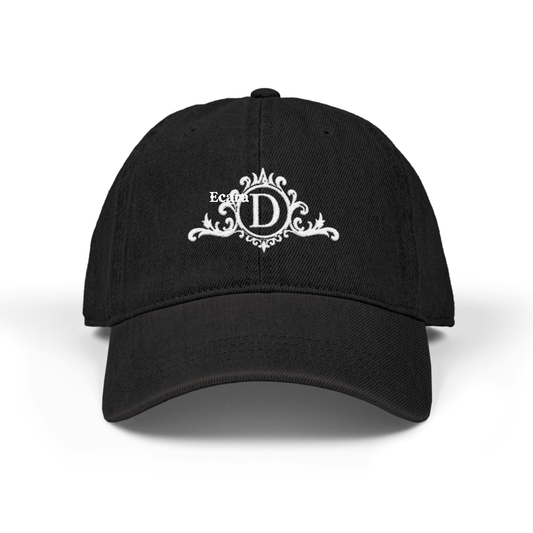 Embroidered Letter D Denim Hat