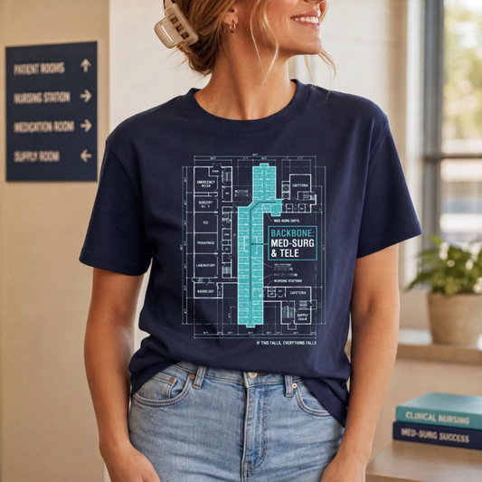 Backbone of the Hospital Med-Surg Nurse T-shirt