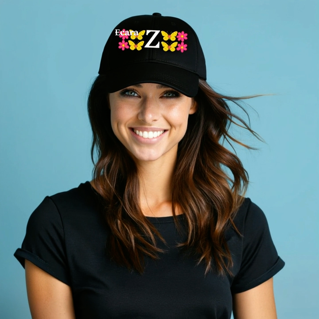 Embroidered Letter Z Denim Hat