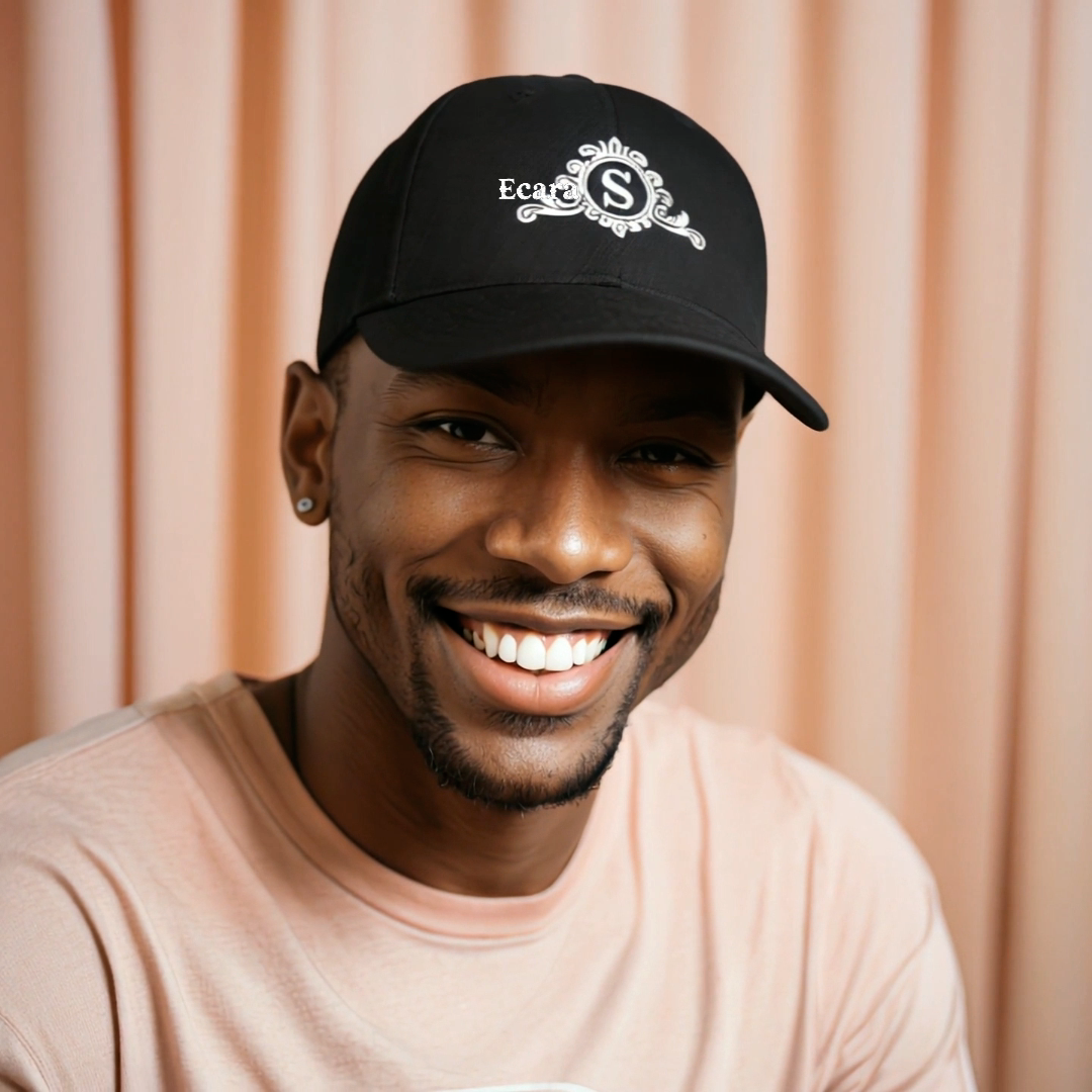 Embroidered Letter S Denim Hat