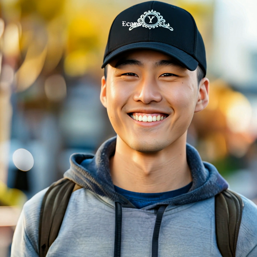 Embroidered Letter Y Denim Hat