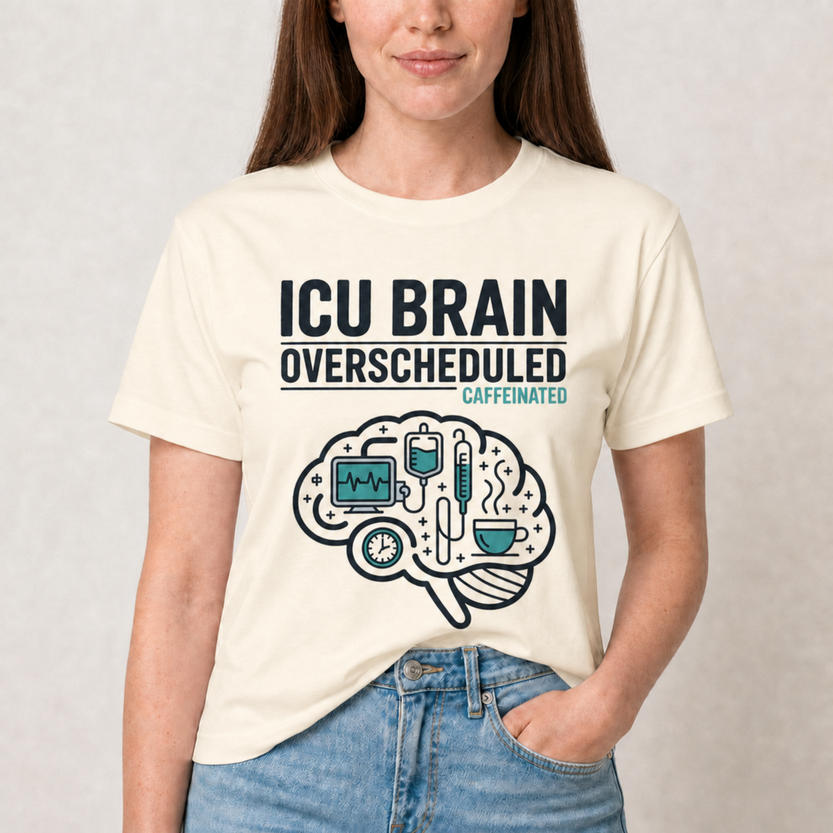 Overscheduled & Caffeinated ICU Nurse T-shirt