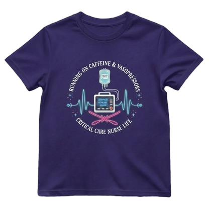 Caffeine & Vasopressors ICU Nurse Shirt | Ecara Living