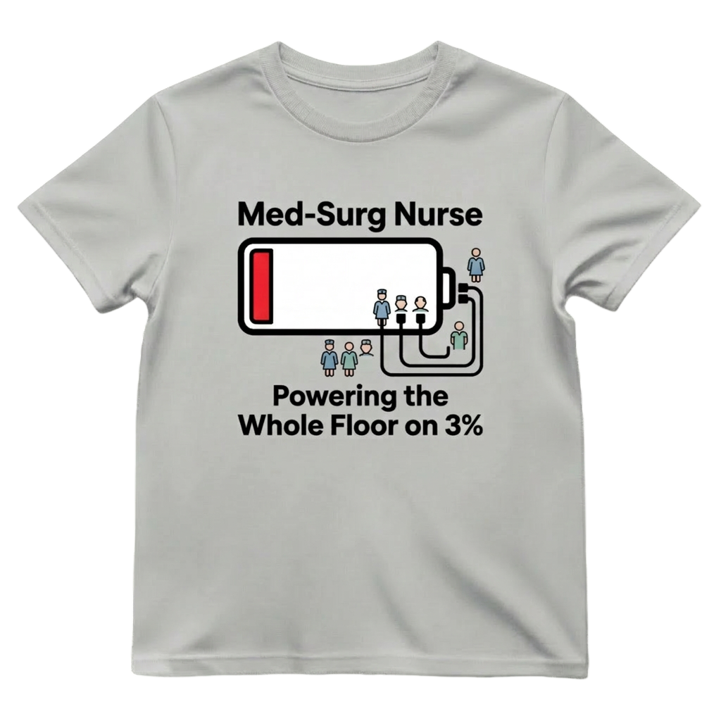 Powering the Floor on 3% Med-Surg Nurse Shirt