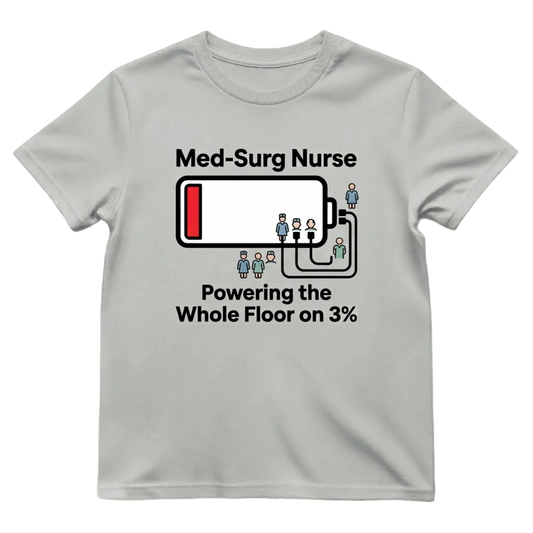 Powering the Floor on 3% Med-Surg Nurse Shirt